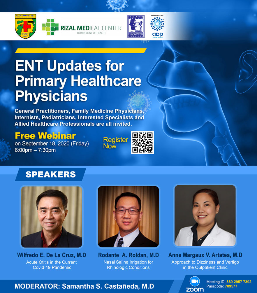 ADP Pharma invites you on a webinar titled “ENT Updates for Primary Health Care Physicians